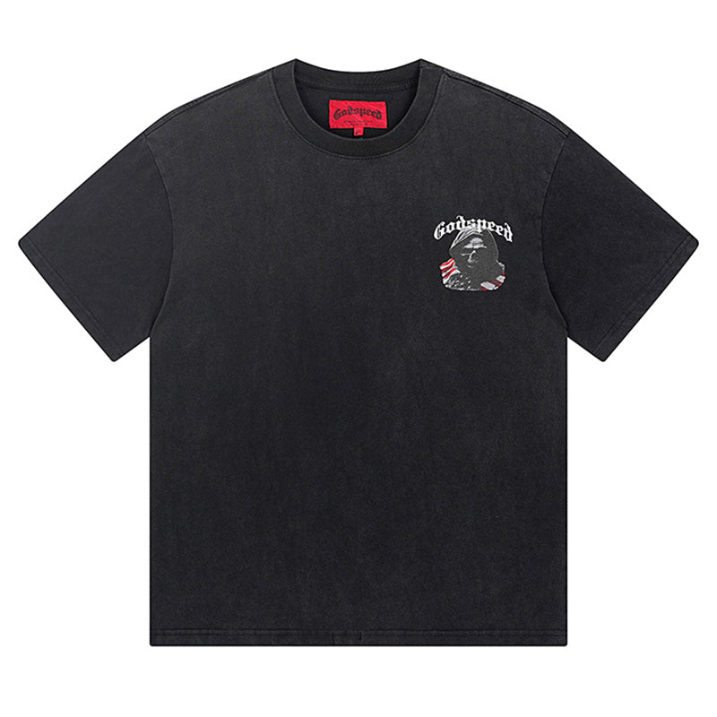 GODSPEED Men's Black L.O.T.F Crew Neck T-Shirt
