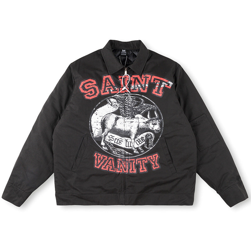 SAINT VANITY Bull Work Jacket “Black”