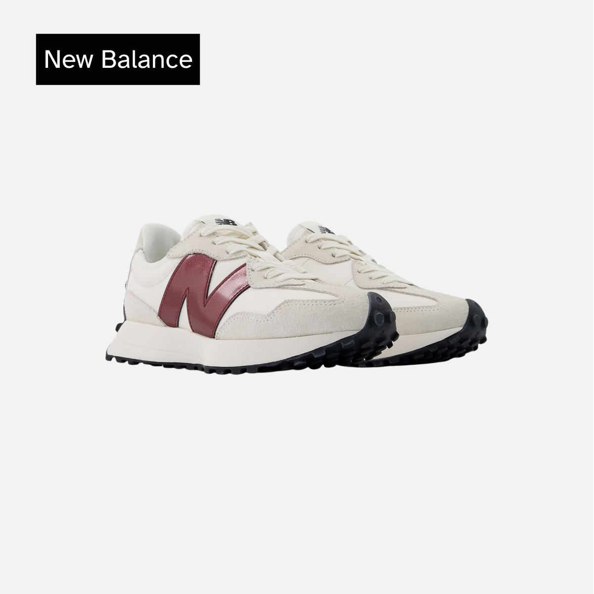 New Balance Wmns 327 'White Dark Red'