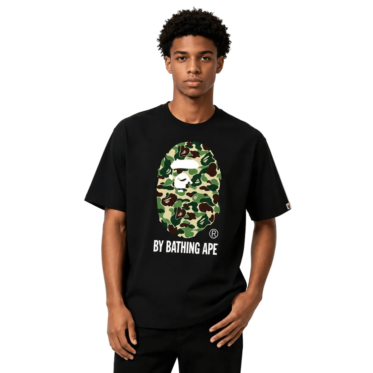 BAPE ABC Camo By Bathing Ape Tee Black Green