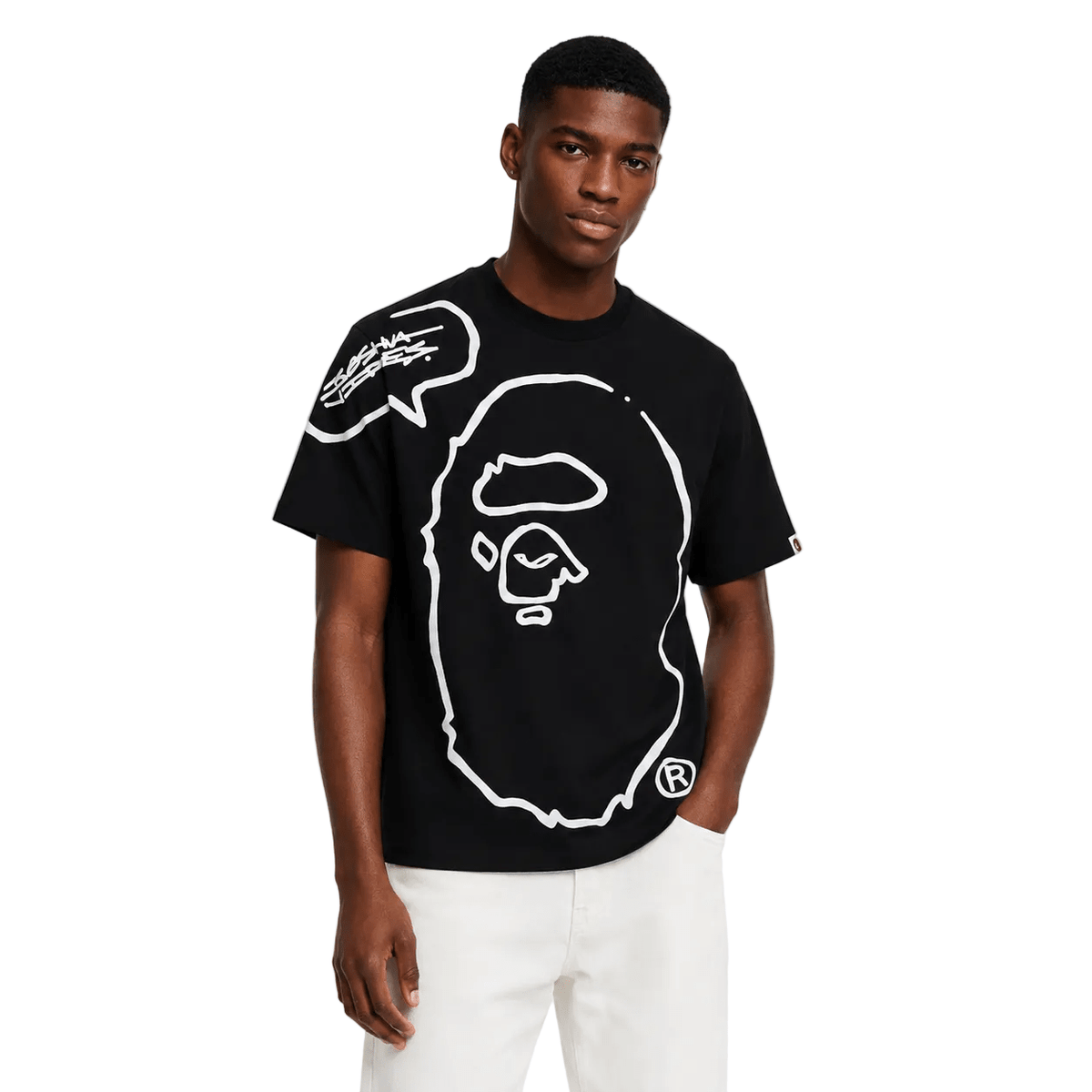 BAPE x Joshua Vides Ape Head Tee Black
